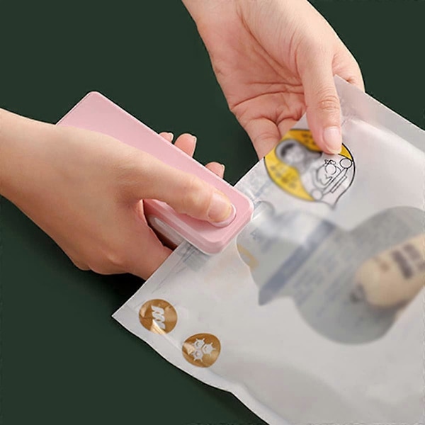 Relax Love Mini Poseforsegler 2 i 1 Forsegler og Åbner Bærbar Elektrisk Håndholdt Varmeforseglingsmaskine USB Genopladelig