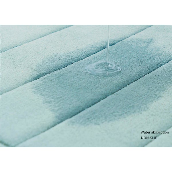 Skridsikker Bademåtte Blød Vaskbar Blød Badeværelsesmåtte Absorberende Bademåtte Komfortabel Bademåtte Grå 10x120cm