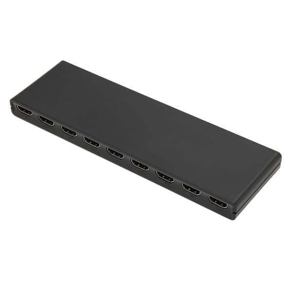 4K 1x8 HD Multimedia Interface-distributör 1 in 8 ut aluminiumlegering HD Multimedia Interface-splitter 100‑240V UK-kontakt