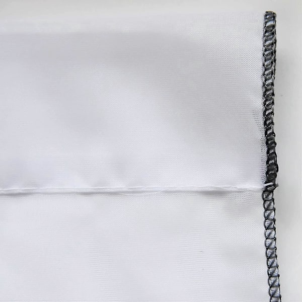 1 kpl Polyesteri Läpikuultava Ikkunaverho Kukkakirjailu Pompomilla Lyhyet Verhot Ikkunakoriste Makuuhuoneeseen/Kylpyhuoneeseen/Kahvilaan/Keittiöön (LxK/80x160cm, Harmaa)