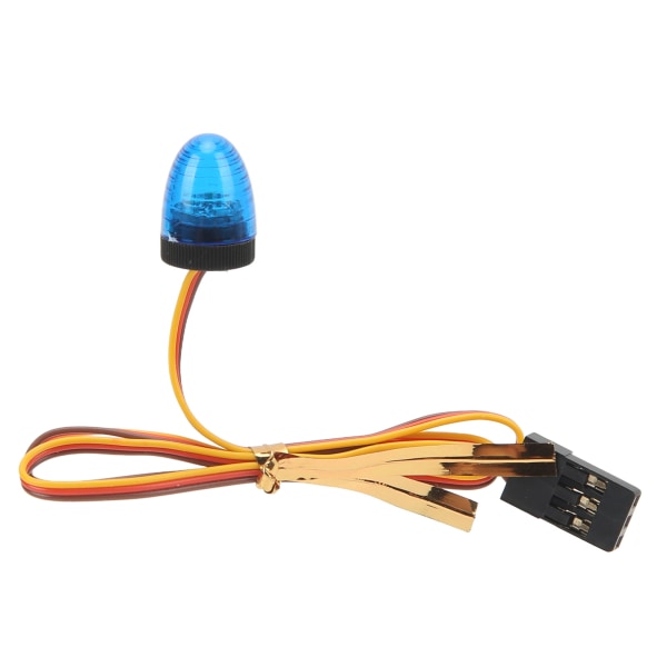 RC-auton hälytysvalo 5 valotilaa korkea simulaatio pyöreä kompakti 10x15mm LED-varoitusvalo 1/10 RC-autolle sininen