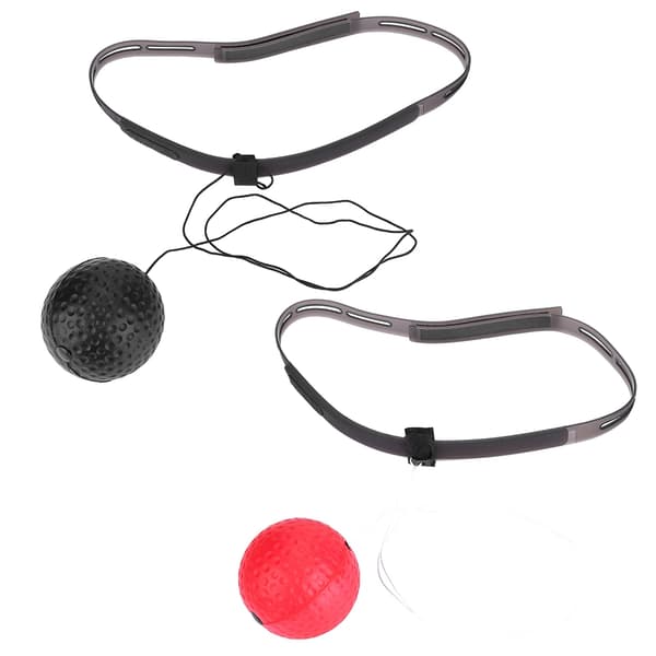 Bokseball for voksne med hodebånd for reflekstrening