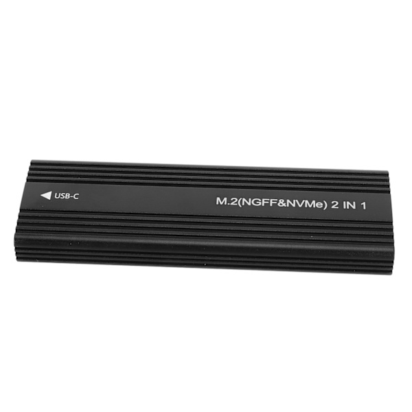 NVMe SATA SSD-hölje Dual Protocol 10Gbps aluminiumlegering typ C SSD-hölje för M.2 NGFF 2230 2242 2260 2280