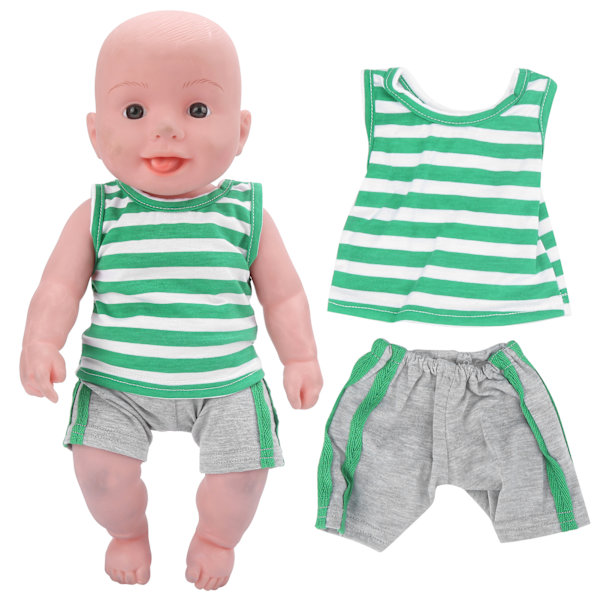 Sportkläder för babydockor 18 tum Babydockkläder Träningskläder Barn FödelsedagspresentQD18‑100