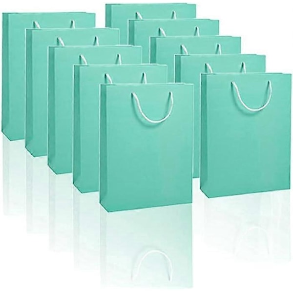 10 stycken presentpåsar i kraftpapper 6 tum tjocka kraftiga presentpapperspåsar med handtag