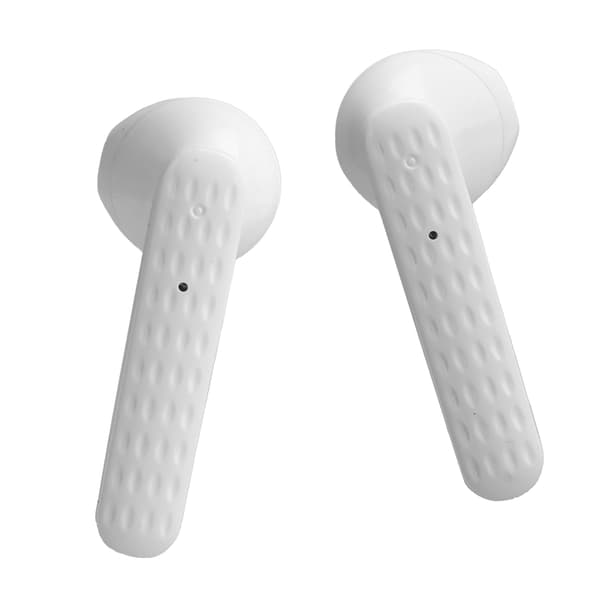 Q8 trådløse Bluetooth-ørepropper 5.1-hodetelefoner med digital mengdevisning for sport – hvit
