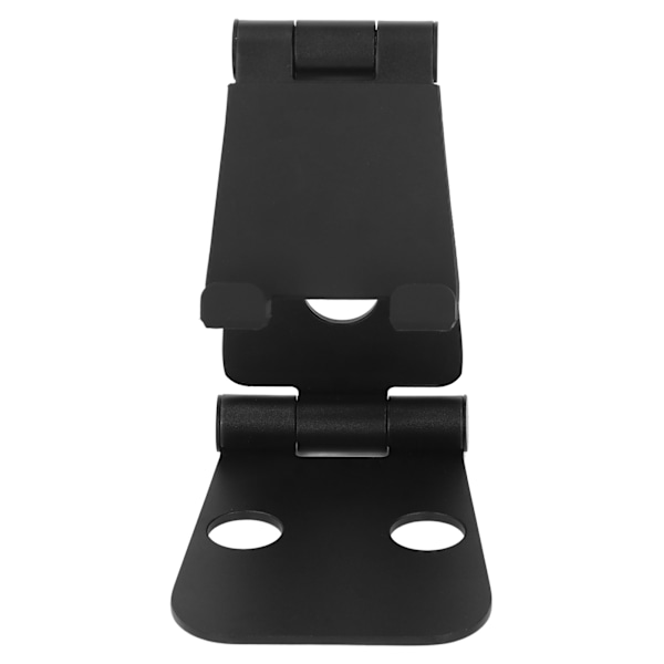 Fällbar och bärbar svart dubbel L-formad ergonomisk design bordsstativ för telefon för utomhusbibliotek