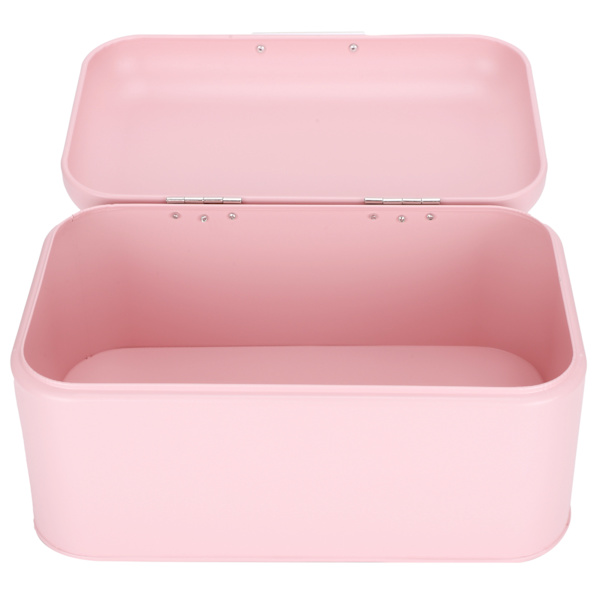 Pink Iron Brød Container Organizer Giftfri Retro Husholdningskøkken Opbevaringskasse