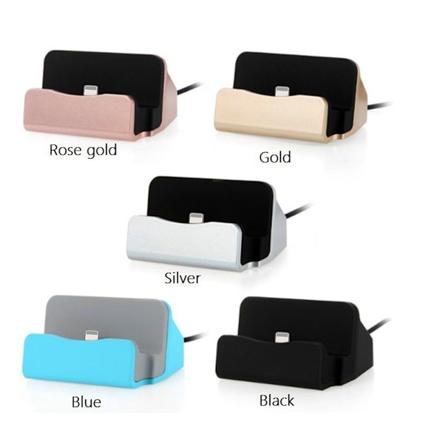 USB-lader dokkingstasjon ladestasjon for mobiltelefon skrivebordsbase for iPhone