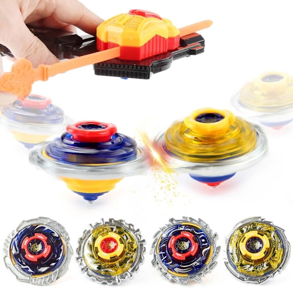 Alloy Burst Battling Gyroscope Roterande Gyroskop med Launcher Grip Starter Set Present Idé Leksaker för Pojkar Barn