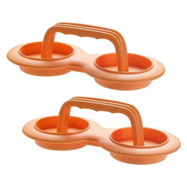 Burgerpress Biffpress Non-Stick Hamburgerpress Kit Orange