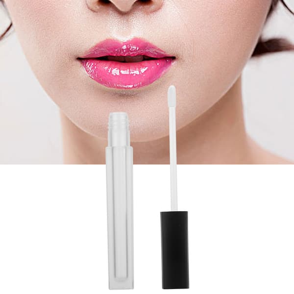 50 st tomma påfyllningsbara läppglansflaskor DIY läppoljerörbehållare sminkverktyg (4,5 ml/st)