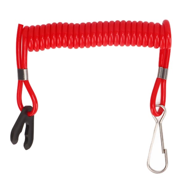 Bådmotor Stopknap Sikkerhedslås Snøre Lanyard til Udenbordsmotor Dele