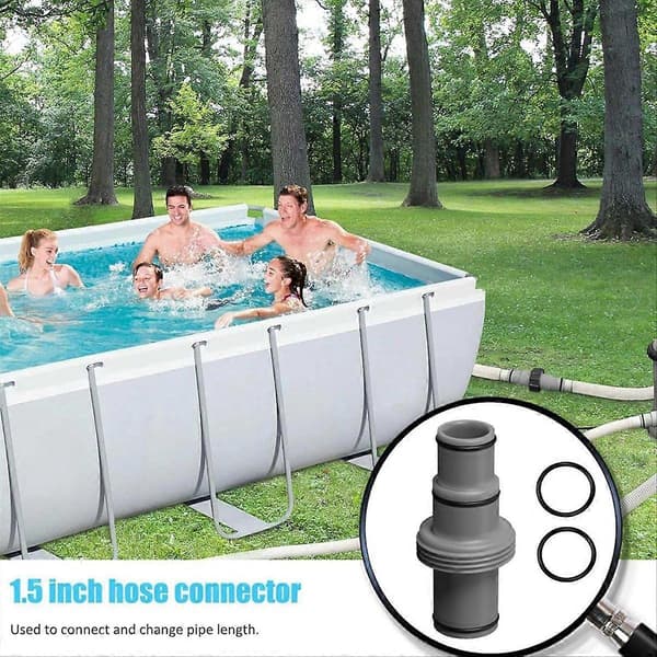 Replaceable 1.5 to 1.25 Two-Way Pool Hose Connector