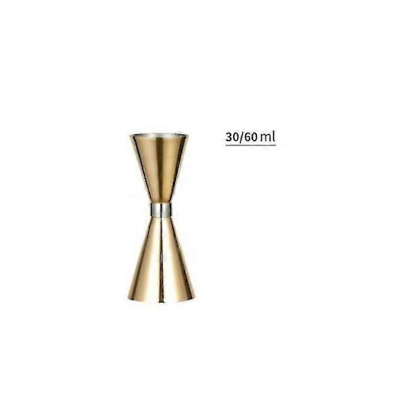 30/45ml 30/60ml 45/60ml Målekop i rustfrit stål Cocktail Wine Shaker Dobbelt Shot_SZXM guld 30ml 60ml