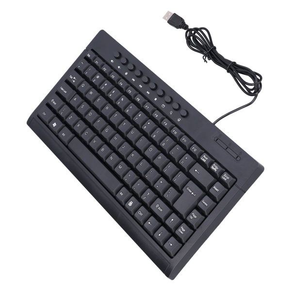 Kabelanslutet tangentbord Mini 87 tangenter USB Stationär bärbar datortillbehör för OfficeEnglish