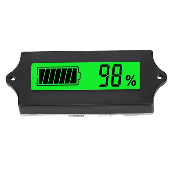 12-84V GY-6G Batteri Strøm LCD Display Spændingsmåler Voltmeter med Lys Alarm (Grønt Lys)