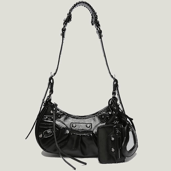 Stilig Mini Cross Body Skulder Bag med Ravetto Nagler