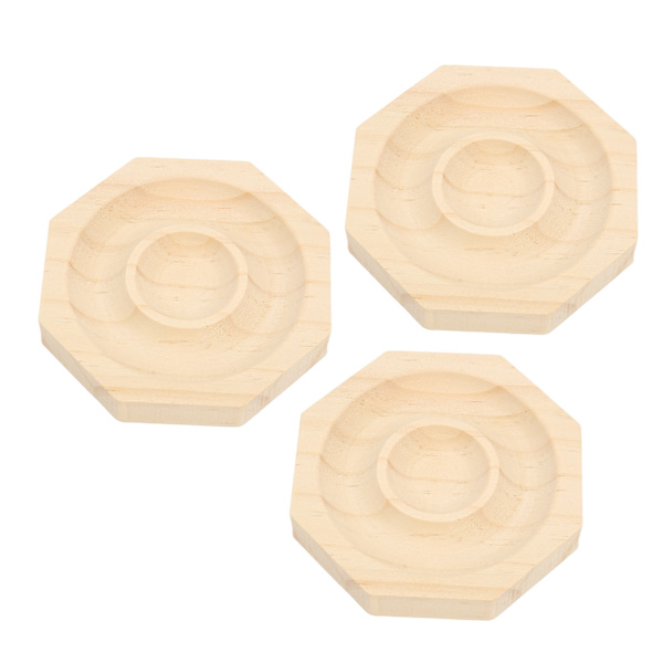 3 stk perlearmbånd displaybakke Elegant dekorativ håndlavet smykkebakke i massivt træ til armbånd armbånd smykker