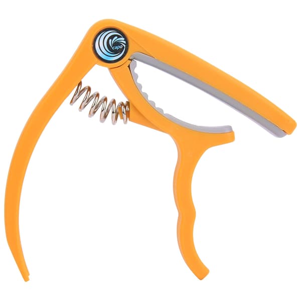 Plast Guitar Capo Bro Pin Fjerner 4~6 Streng Guitar Bas Ukulele Capo Gul