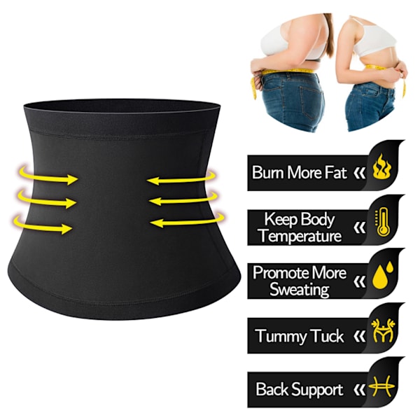 Waist Trainer Bælte til Kvinder Mænd Slankende Body Shaper Bælte Mavekontrol Shapewear