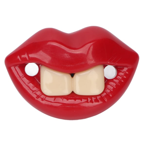 Hauska tutti Ihana punainen huulten muoto Turvallinen ympäristöystävällinen silikoni-suuta tukeva baby tutti
