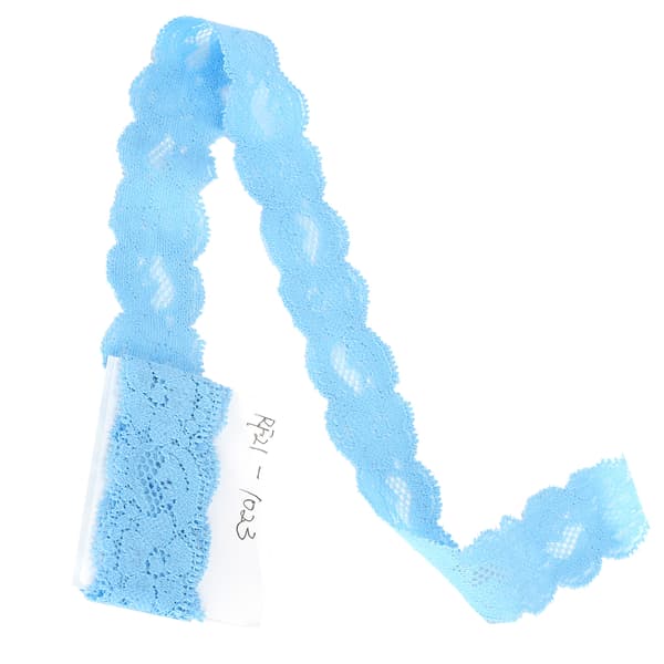 Vågspetsband Dekorera Designa Kläder DIY Hantverk 10 Yard 3cm Bredd Himmelblå