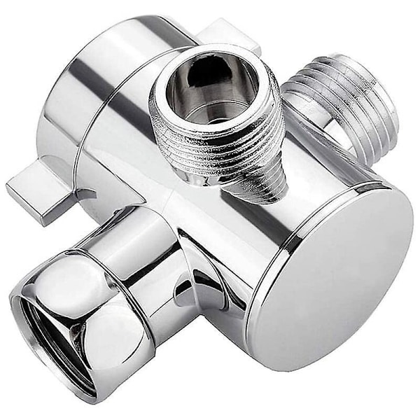 3-vägs Duschomkopplare Multifunktionell Vattenseparator G1/2in Duschadapter Duschmunstycke Tillbehör Badrumsbyte