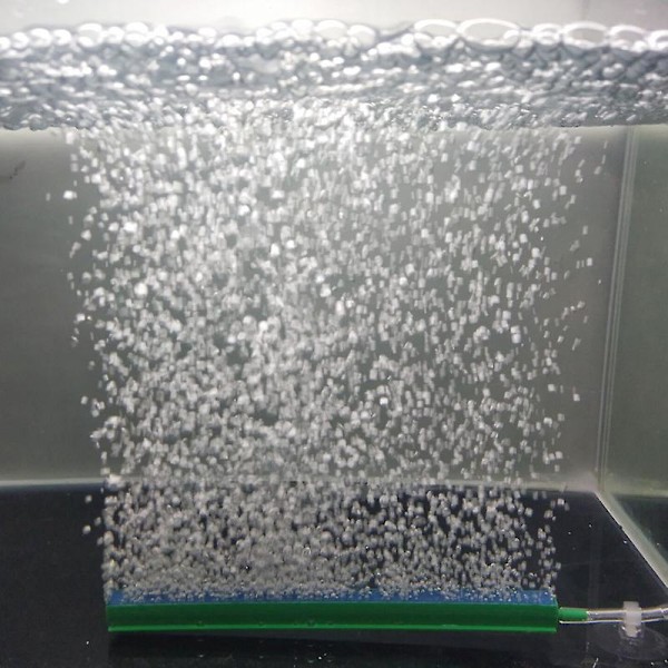 Akvarium Luftsten Bar Bobler - 4,5 Tommer Boblefrigivelse Værktøj - Plastikbase Kvadratisk Oxygen Diffuser - Nano Luftpumpe - Lille Spand - 2 Pak