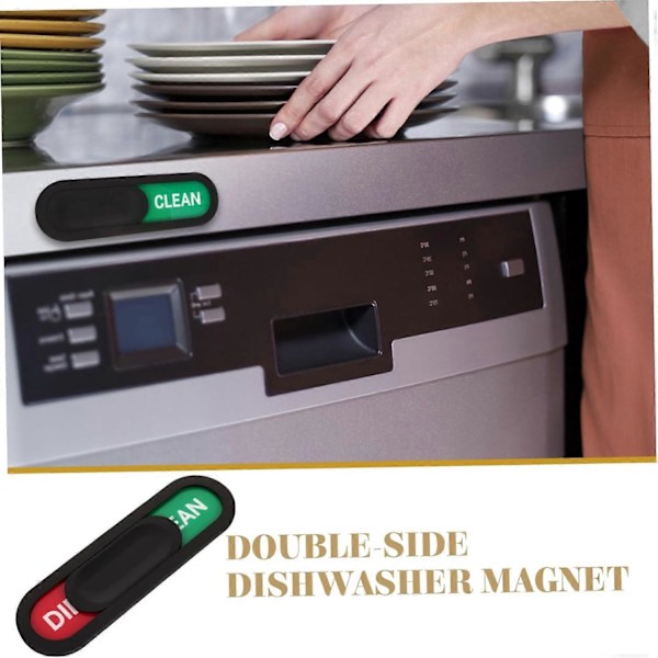 Astianpesukoneen magneettinen ilmoitustaulu Puhdas kyltti Astianpesukoneen magneetti Puhdas kyltti Vatsan puhdistuskyltti Indikaattori Kotitalouden jääkaappimagneetti