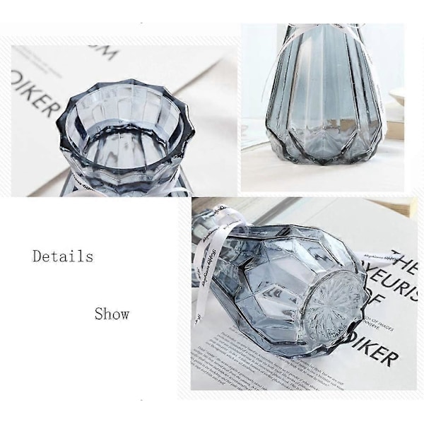 Passande Glasvas Enfärgad Klar Stil Rosa Glas Vattenflaska Kann 14,5cm Hög Dekorativ Hem Bröllop