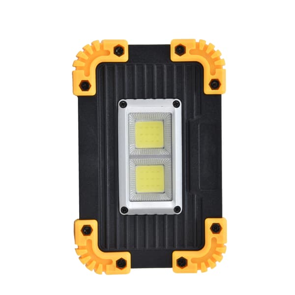 Mini LED Flomlys COB Nødlys USB-lading Dobbel Firkantet Campinglys Telt Arbeidslys for Utendørs