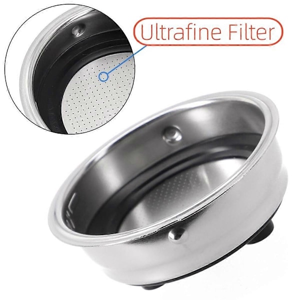Kaffefilterkurv i rustfritt stål 51 mm kaffeportafilterkurv