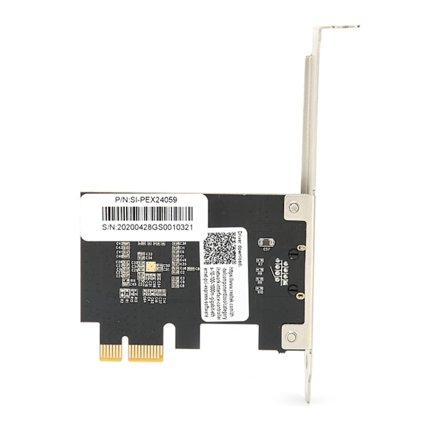 Nätverkskort för stationär dator, tillbehör, trådbunden port PCIE till Gigabit 2,5G 2500M för halvduplex