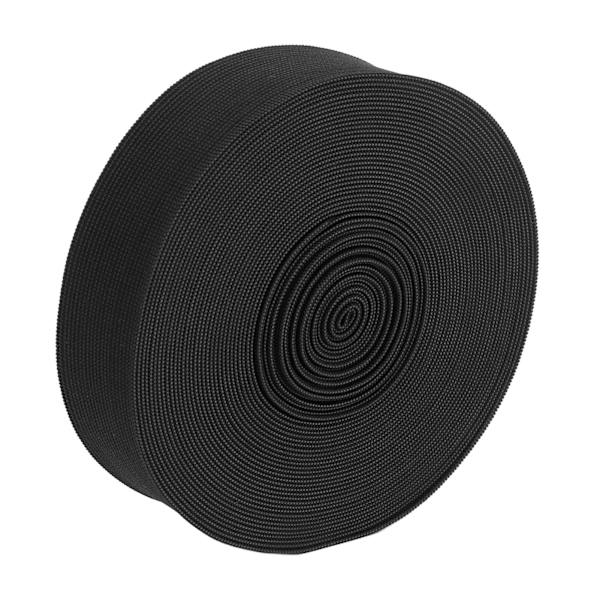 Elastiskt band 10 yards svart 3,5 cm/1,4 tum bredd tjockare DIY skärning bekväm andningsbar sy elastisk rulle för hantverk