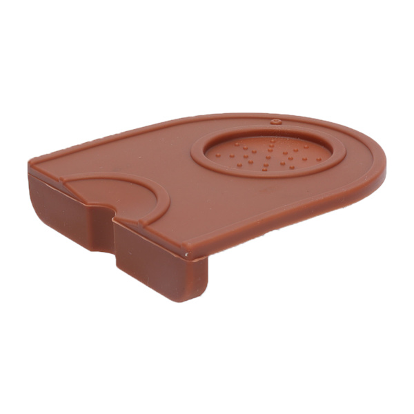 Kaffe Tamper Pad Silikone Anti Slip Tamper Måtte Blød Harmløs Hjørne Tampe Måtte til HusholdningBrun