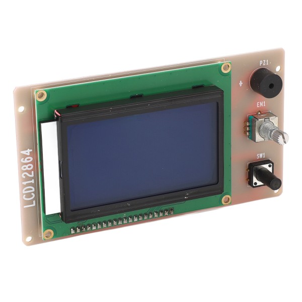 12864 LCD-skjerm 3D-skriver erstatningsdel LCD-kontrollmodul for Anet A6 A8 PLUS E12 E16