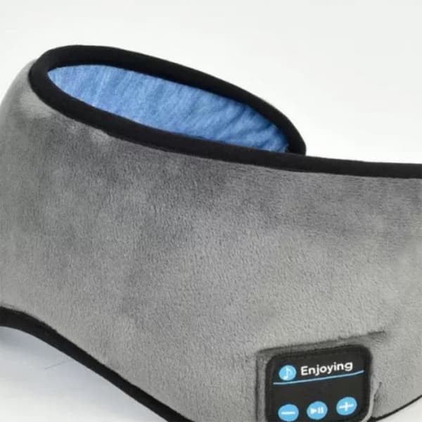 Smart øjenmaske trådløs Bluetooth 5.0 musikkommunikation lysafskærmning til søvn grå