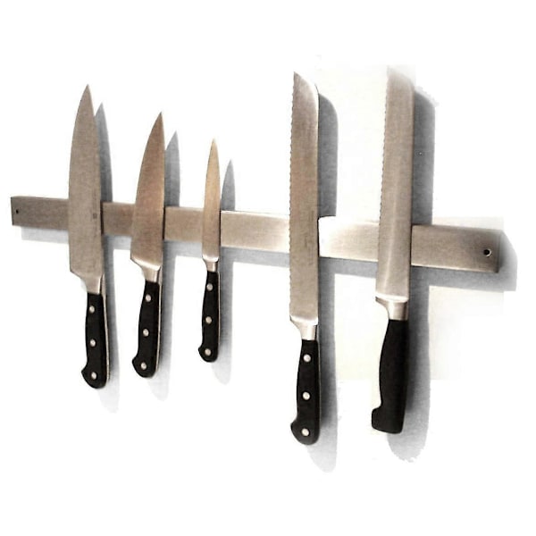 Dww-Magnetisk Knivhållare för 10 Knivar, Väggmonterad Knivhållare för Kök, Magnetisk Knivlist för Kök, Magnetisk Knivblock Bar A