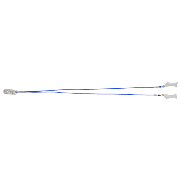 Transparent Sound Aid Clip A13 Fikseringsbeskytter, der holder blå BTE Lydforstærker Lanyard M Binaural