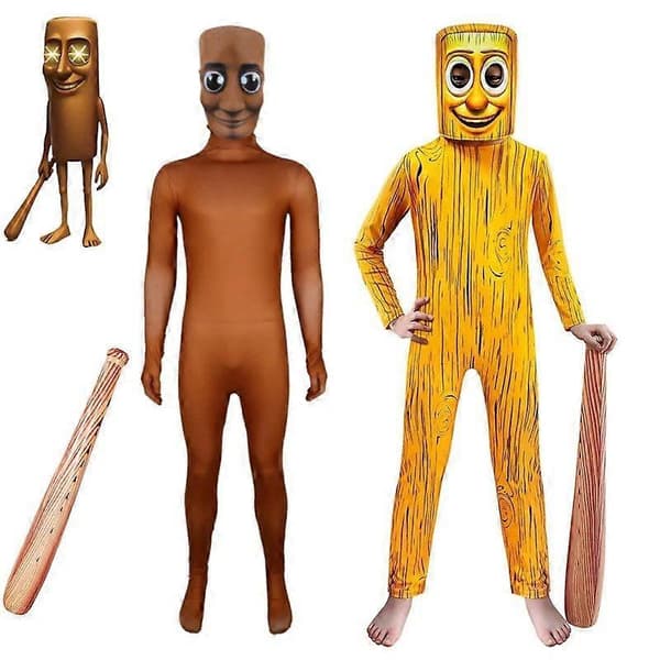 Cosplay Tung Sahur Jumpsuits Hette Bodysuits Halloween Kostymer B A A 160cm