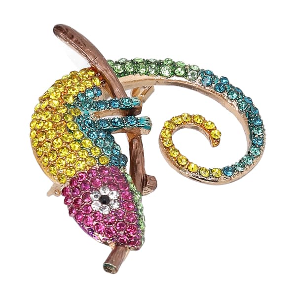 Brosch Modedesign Anole Look Fint utförande Vackert utseende Lättviktsbrosch Gul