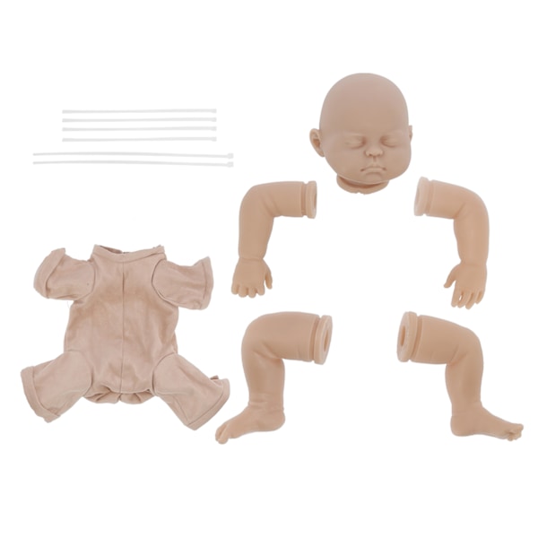 20 Inch Simulated Unpainted Reborn Doll Kit Unfinished DIY Baby Doll Mold Parts Set