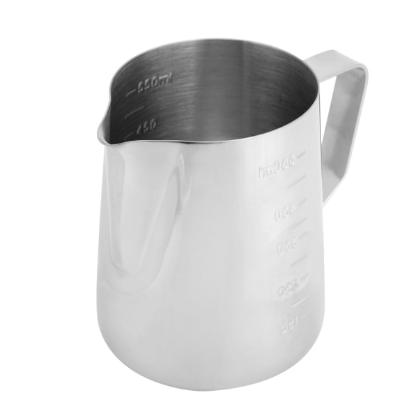 Husholdnings kaffeskummende kanne i rustfritt stål Trekk blomsterkopp Melkeskummende kopp (550 ml)