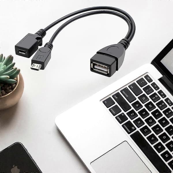Micro USB OTG-kabel HDD SSD USB-forlængerkabel Ekstra strømforsyning Micro USB Han Hun Til USB Hun Splitterkabel