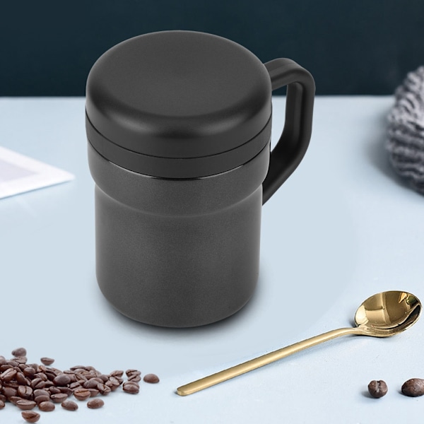 Automatisk elektrisk kaffemjölkblandningskopp Kylmugg Självomrörande smart mjölkmugg HemSvart