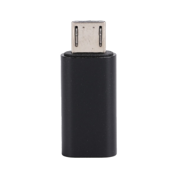 TypeC Adapter Converter Hunn til Micro Male Mobiltelefon Datalinje USB-lading (svart)