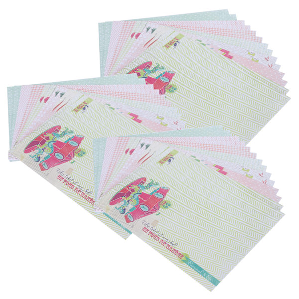 42 stk. DIY Journal Bakgrunnspapir Multi Pattern Fotoalbum Dekorasjonstilbehør