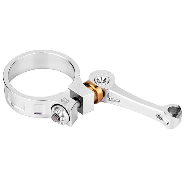 CNC aluminiumslegering Quick Release Cykel Sæde Tube Clip Cykel Sadelpind Clamp (sølv)