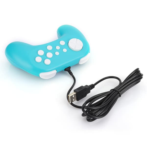 TNS-19075 Spillkonsoll Kablet Gamepad-kontroller Håndgrep med motor for SwitchGrønn